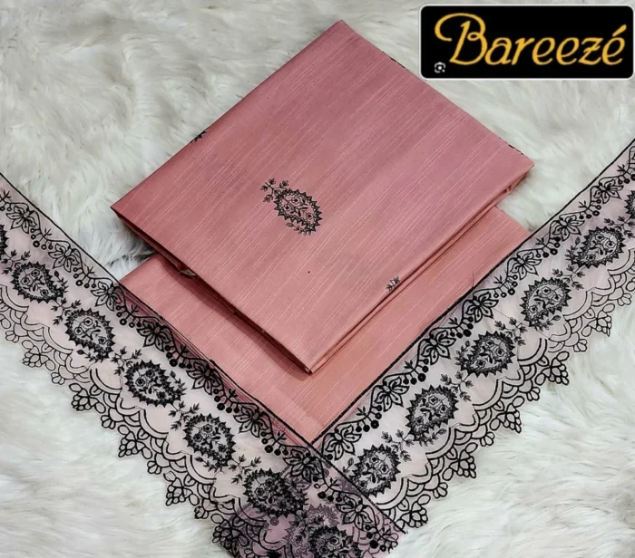 Bareeze 2-Piece Embroidered Khaddar Suit
