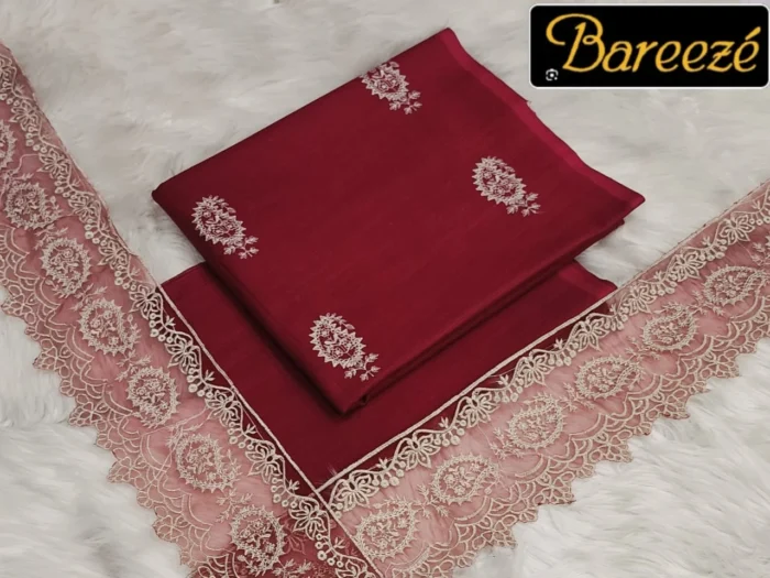 Bareeze 2-Piece Embroidered Khaddar Suit
