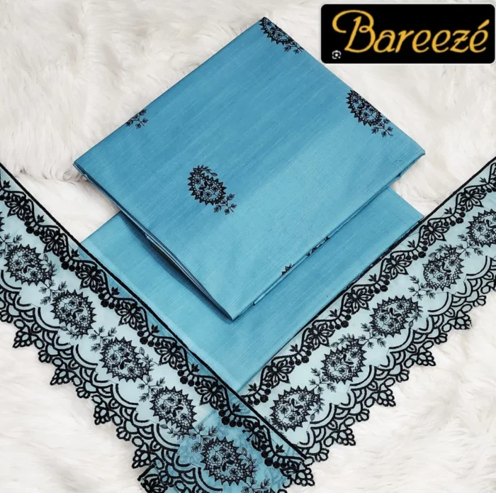 Bareeze 2-Piece Embroidered Khaddar Suit