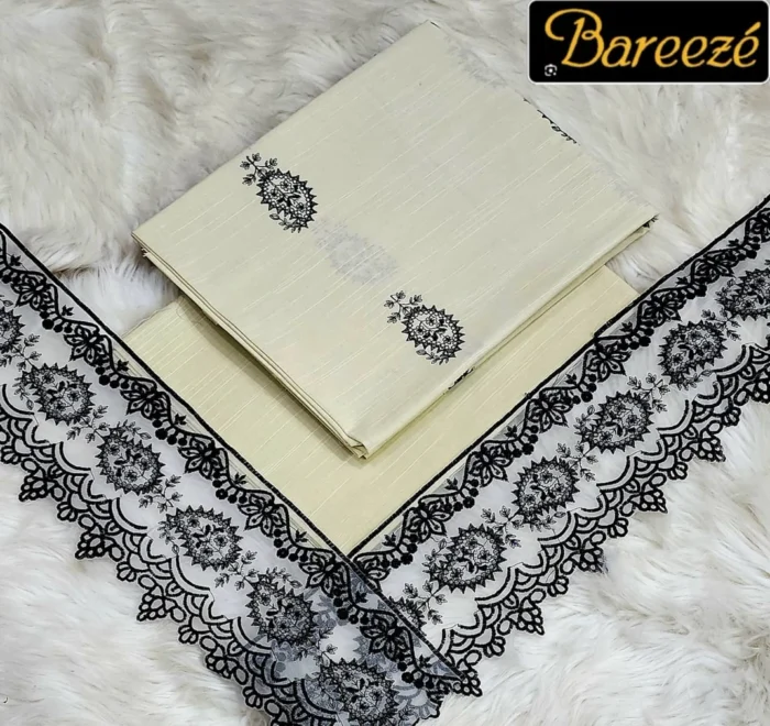 Bareeze 2-Piece Embroidered Khaddar Suit