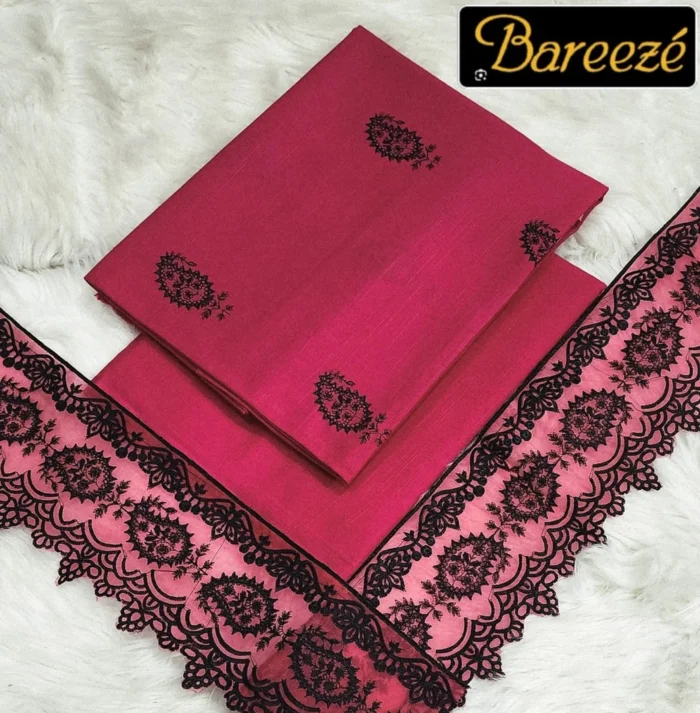 Bareeze 2-Piece Embroidered Khaddar Suit