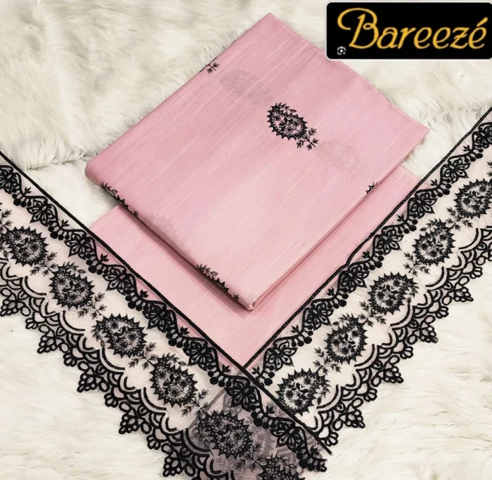 Bareeze 2-Piece Embroidered Khaddar Suit