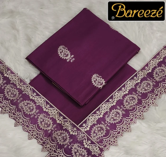 Bareeze 2-Piece Embroidered Khaddar Suit
