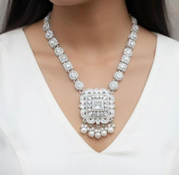 New Stylist Soo Beautiful Full Zarcoon Mala Earings Tika