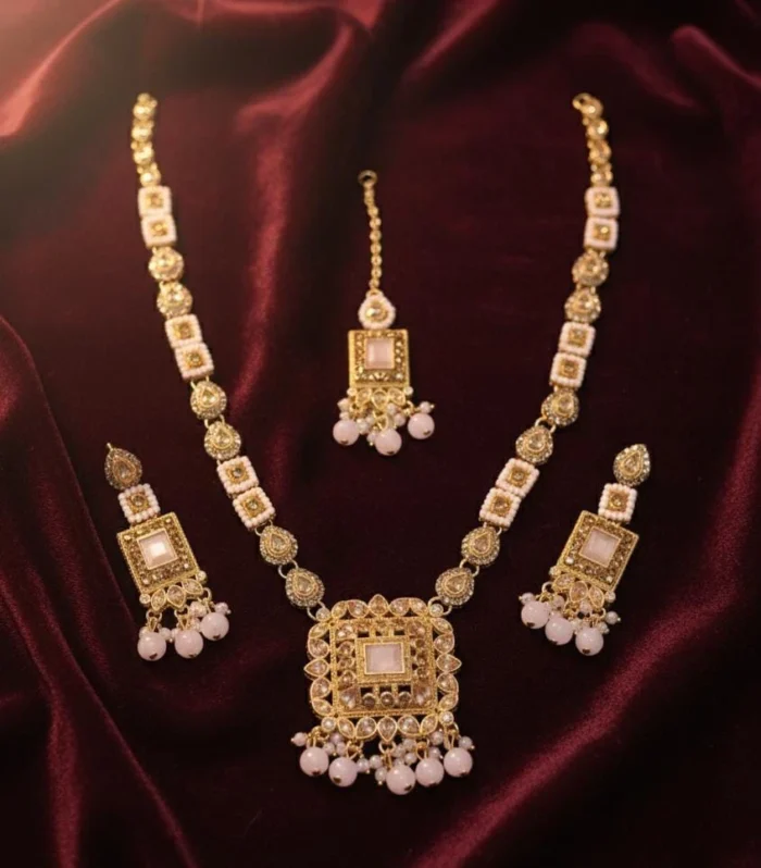 New Stylist Soo Beautiful Full Zarcoon Mala Earings Tika