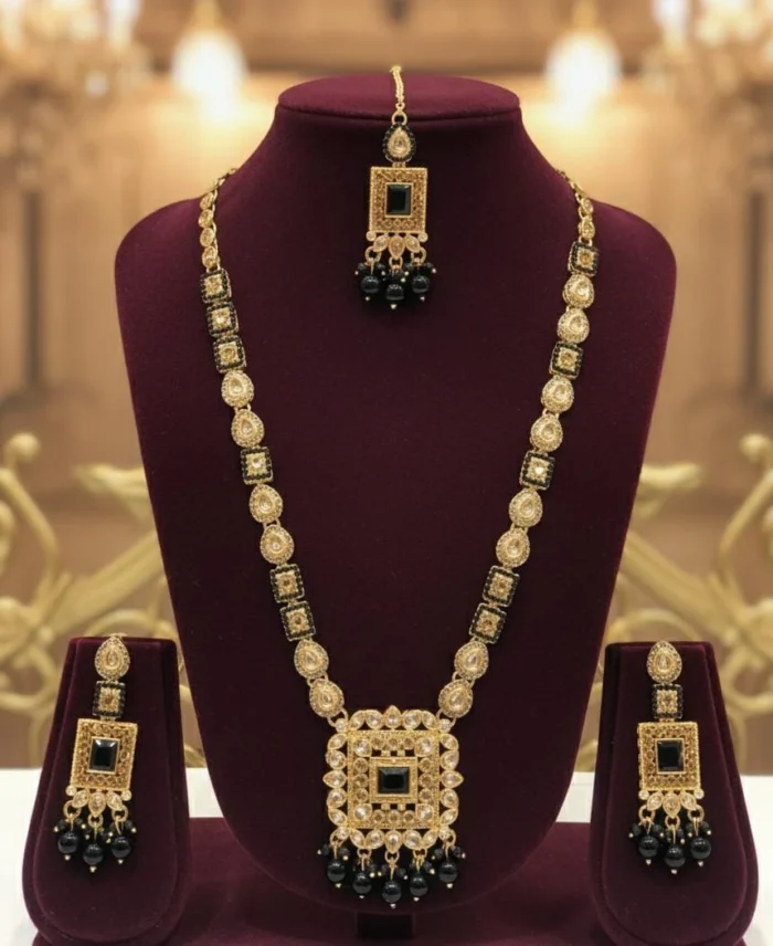 New Stylist Soo Beautiful Full Zarcoon Mala Earings Tika
