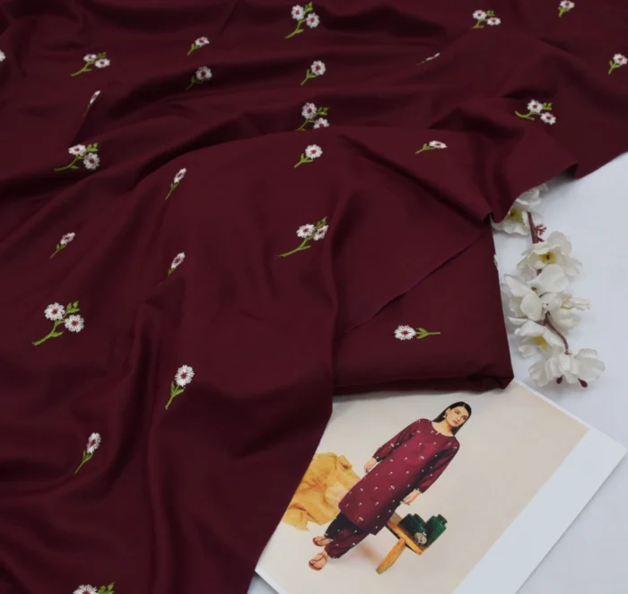 Zara Shahjahan 2-Piece Embroidered Dhanak Suit