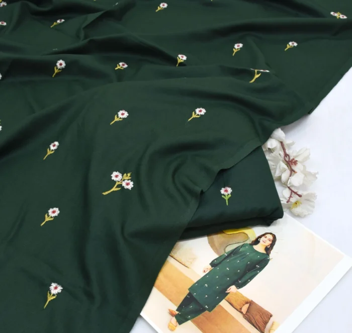 Zara Shahjahan 2-Piece Embroidered Dhanak Suit