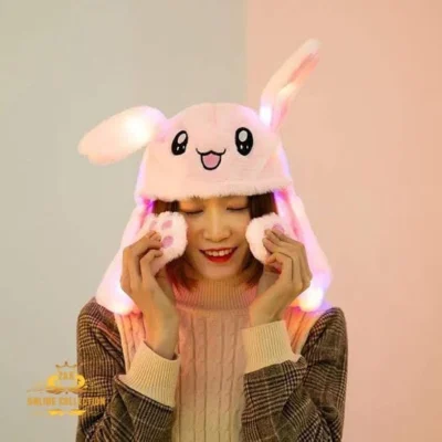LED Bunny Hat with Moving Ears