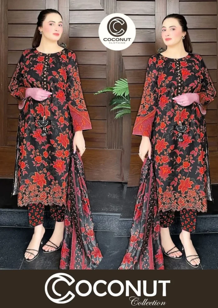Digital Printed 3pcs - Dupatta