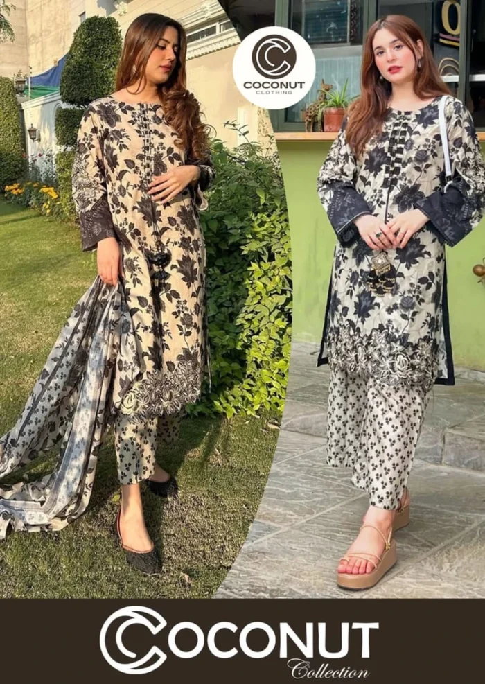 Digital Printed 3pcs - Dupatta