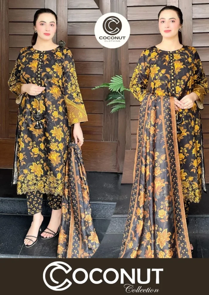 Digital Printed 3pcs - Dupatta