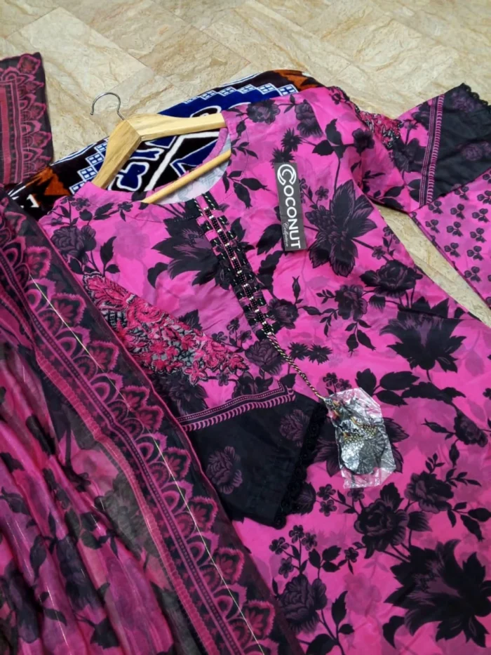 Digital Printed 3pcs - Dupatta