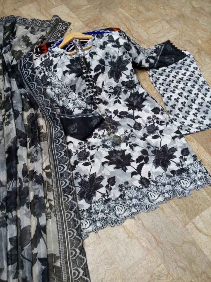 Digital Printed 3pcs - Dupatta