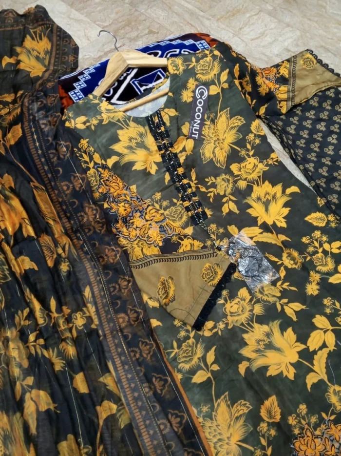 Digital Printed 3pcs - Dupatta