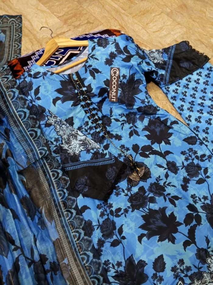 Digital Printed 3pcs - Dupatta