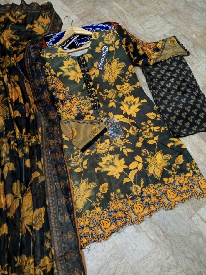 Digital Printed 3pcs - Dupatta