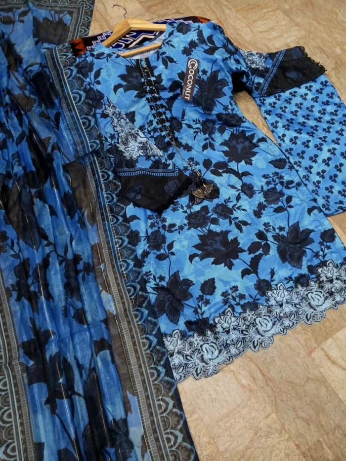 Digital Printed 3pcs - Dupatta