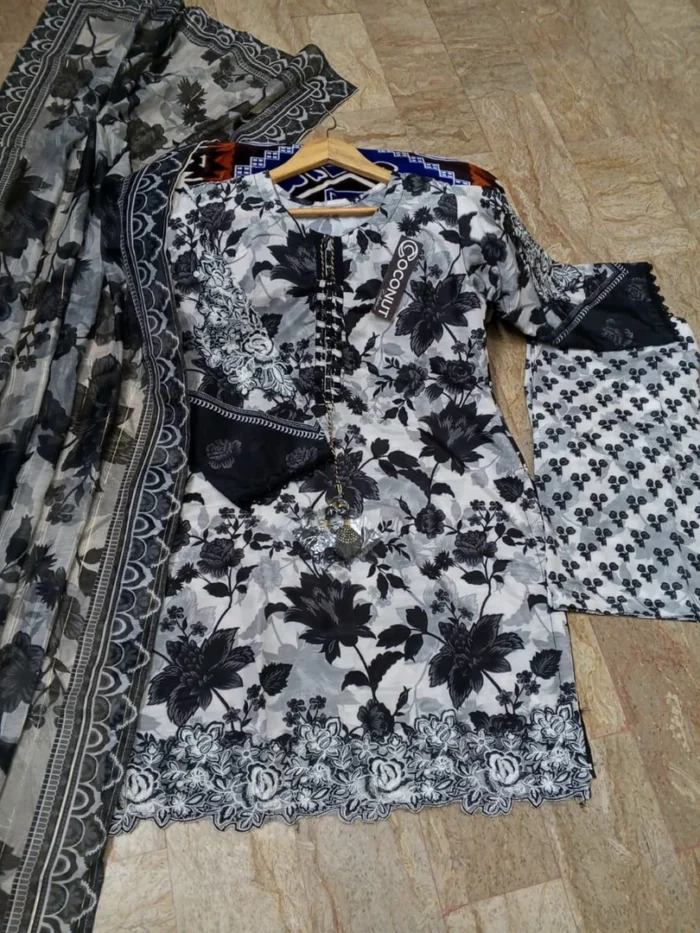 Digital Printed 3pcs - Dupatta