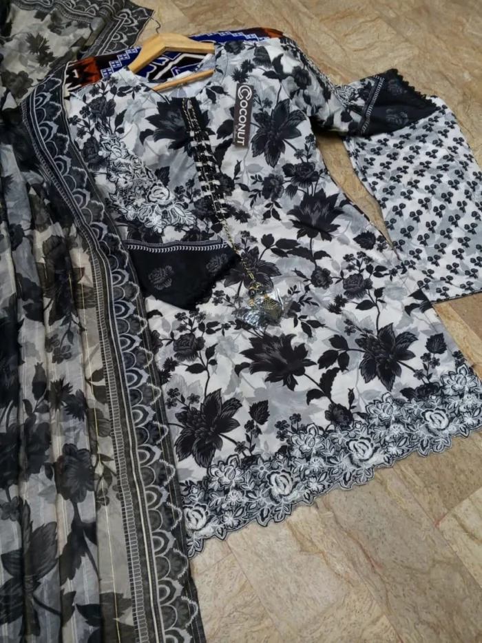 Digital Printed 3pcs - Dupatta