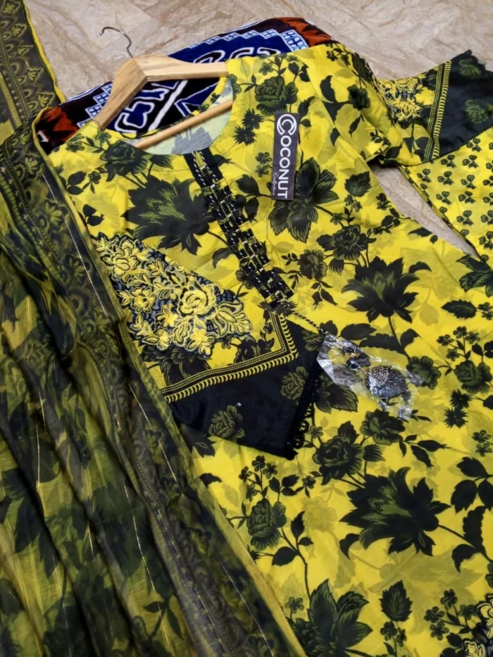 Digital Printed 3pcs - Dupatta