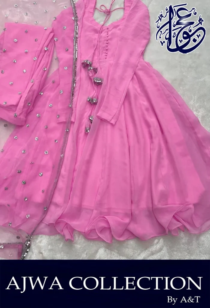 White Chiffon Dupatta 3-piece
