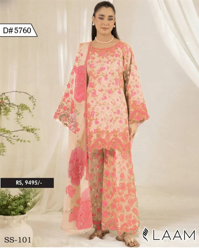 Maria B Printed Lawn 3-Piece Suit