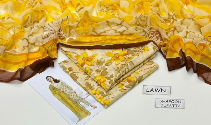 Maria B Printed Lawn 3-Piece Suit