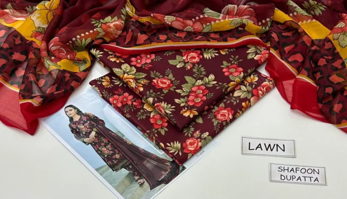 Maria B Printed Lawn 3-Piece Suit