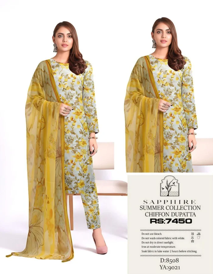 Maria B Printed Lawn 3-Piece Suit