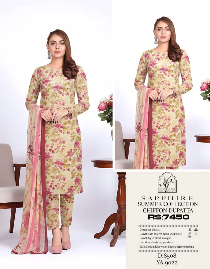 Maria B Printed Lawn 3-Piece Suit
