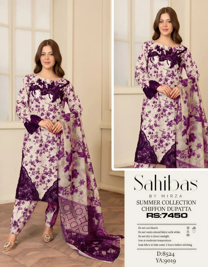 Maria B Printed Lawn 3-Piece Suit