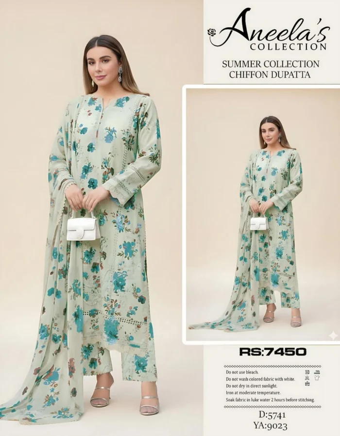 Maria B Printed Lawn 3-Piece Suit