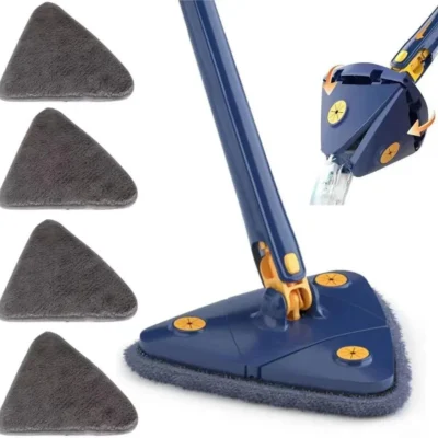 Triangular Spin Mop with Reusable Pads