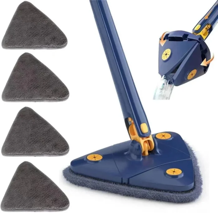 Triangular Spin Mop with Reusable Pads
