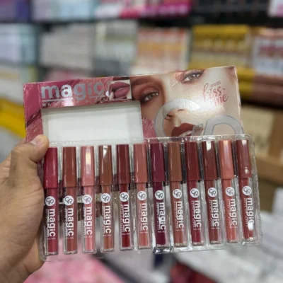 Magic 12-Piece Lip Gloss Set with Surprise Gift