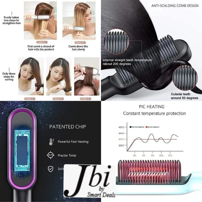 Electric Hair Comb Hair Straightener/hair Styler Brush-909