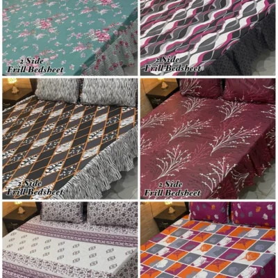 FABRIC High Quality Cotton Sylonica Mix Cotton - Bedsheet Set