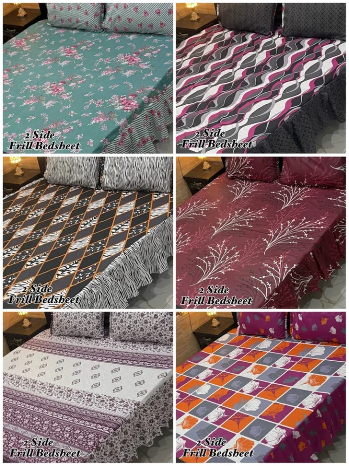 FABRIC High Quality Cotton Sylonica Mix Cotton - Bedsheet Set