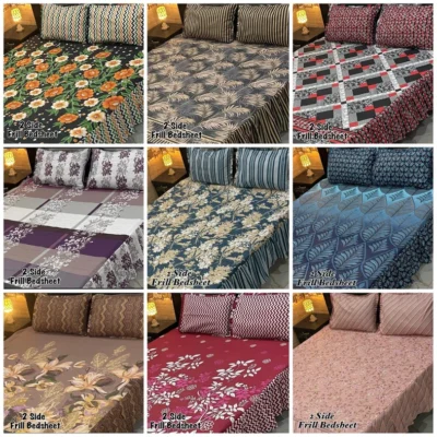 FABRIC High Quality Cotton Sylonica Mix Cotton - Bedsheet Set