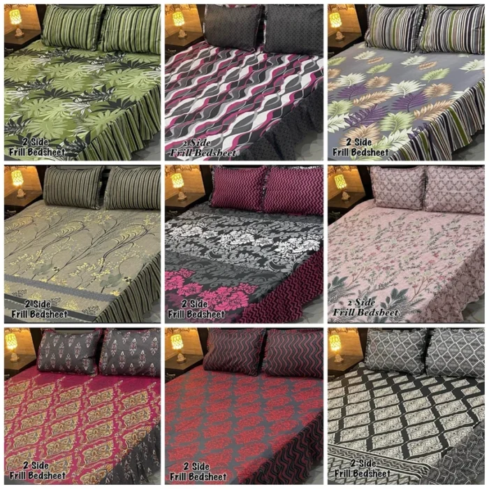 FABRIC High Quality Cotton Sylonica Mix Cotton - Bedsheet Set