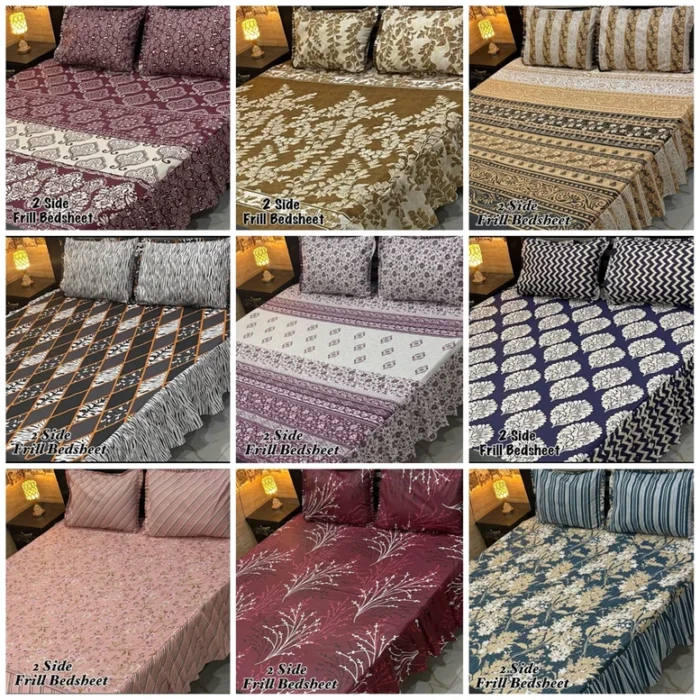 FABRIC High Quality Cotton Sylonica Mix Cotton - Bedsheet Set