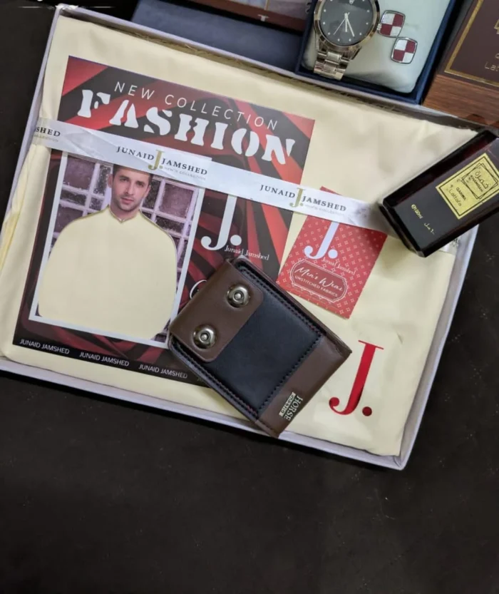 Men's Watch, Perfume, Wallet and Cufflink Gift Set
