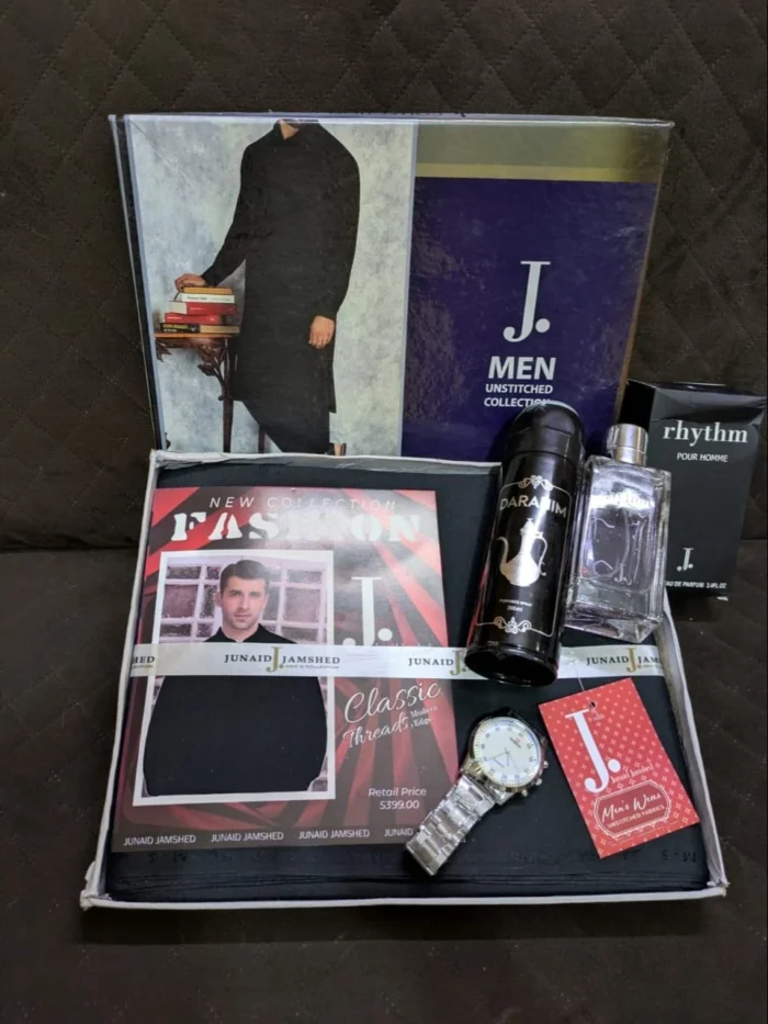 Men's Watch, Perfume, Wallet and Cufflink Gift Set