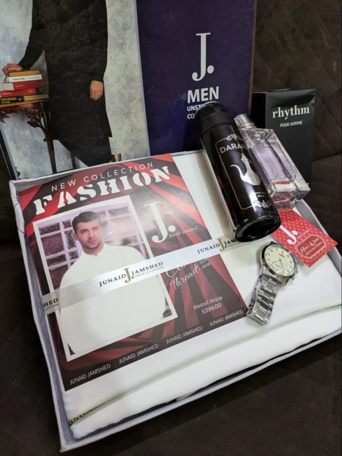 Men's Watch, Perfume, Wallet and Cufflink Gift Set