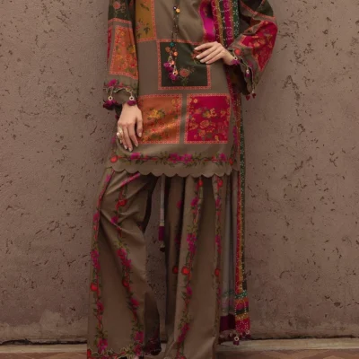 Aneela's Printed Lawn 3-Piece Suit