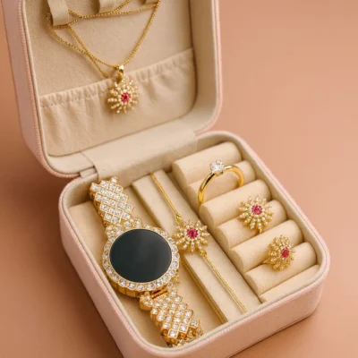With Jewellery Organizer Box (random Colours)