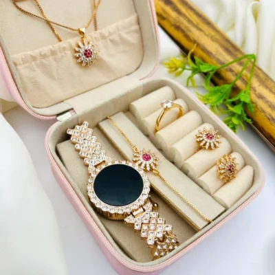 With Jewellery Organizer Box (random Colours)