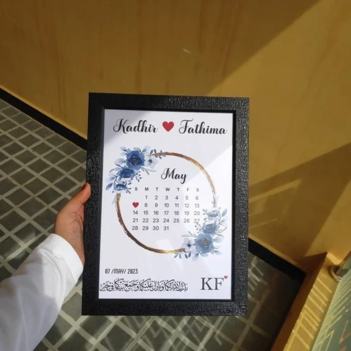 Personalized Wall-Hanging and Tabletop Photo Frame