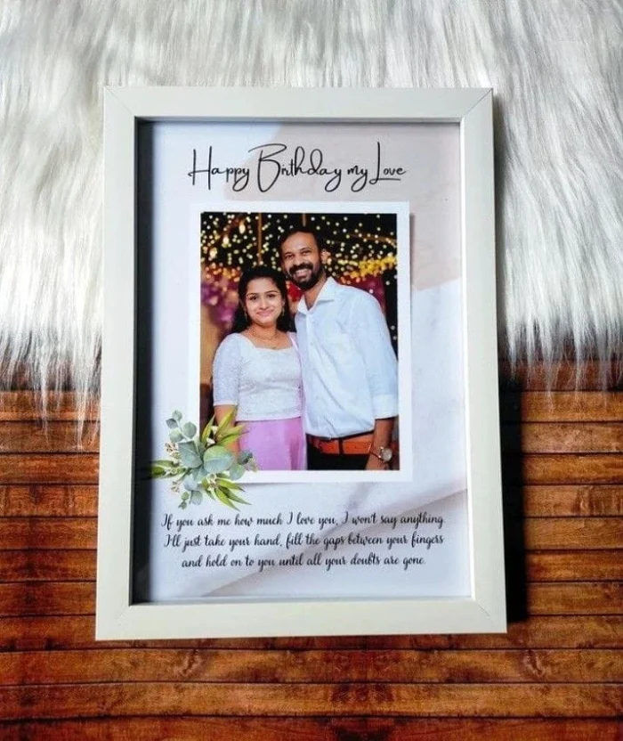 Personalized Wall-Hanging and Tabletop Photo Frame